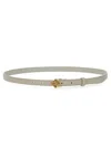 Fendi "ff Diamonds" Belt In White