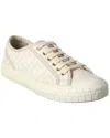 Fendi Chunky Sole Low-top Canvas Sneakers In White