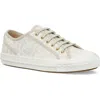 Fendi Chunky Sole Low-top Canvas Sneakers In Ivory
