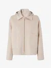 Fendi Wool Reversible Hooded Jacket Long Sleeves In Multi