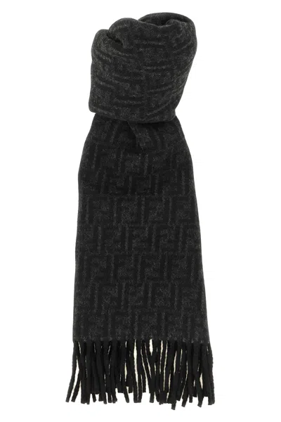 Fendi Ff Double-face Scarf In Black