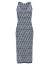 Fendi Women Embroidered Stretch Cotton Blend Dress