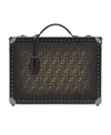 Fendi Ff Eclissi Medium Logo Suitcase In Brown