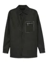 Fendi Gray Cashmere Go-to Jacket In Black