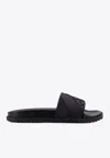 Fendi Ff Embossed Rubber Slides