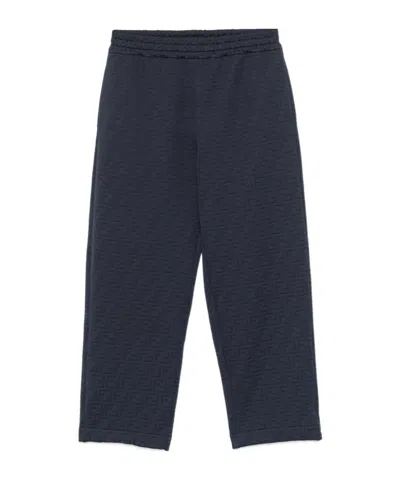 FENDI FENDI FF-EMBOSSED SYTRAIGHT-LEG SWEATPANTS