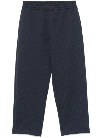 FENDI FF-EMBOSSED SWEATPANTS