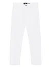 Fendi Ff-embroidered Jeans In White