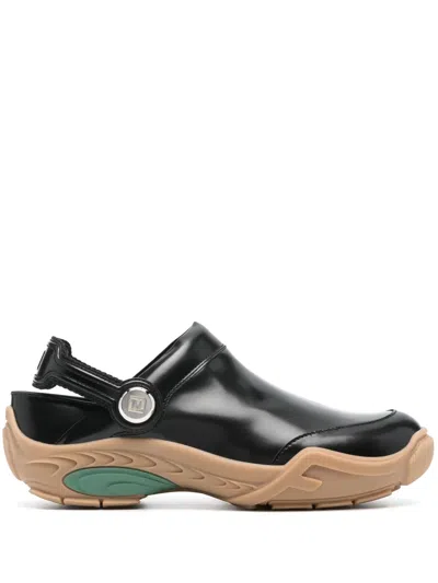 Fendi Loafer Calf Leather In Black