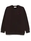 Fendi Sequin-logo Sweatshirt In Pink