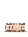 Fendi Ff Fabric Continental With Chain Pouch Accessories