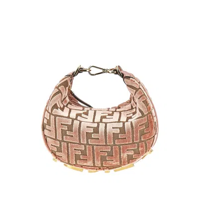 Fendi Ff Fabric Mini 'graphy' Bag In Pink
