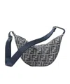 Fendi Ff  Melon Small Shoulder Bag In Black
