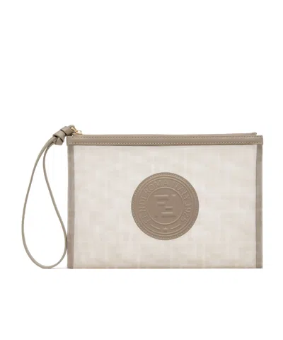 FENDI FENDI FF ZIP-UP FLAT POUCH