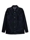 Fendi Ff Denim Jacket In Blue