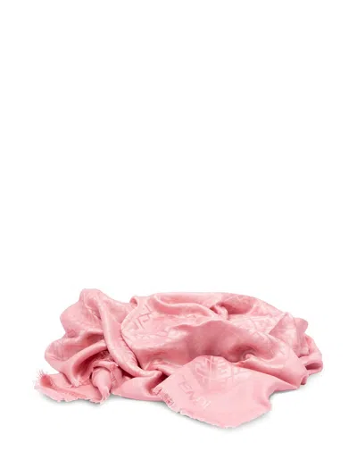 Fendi `ff Gots` Shawl In Pink