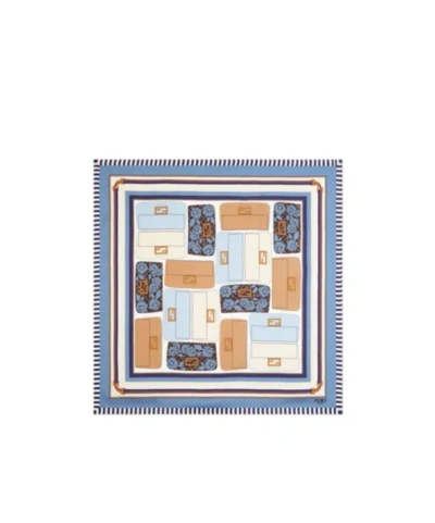 Fendi Ff Graphic Printed Scarf In White