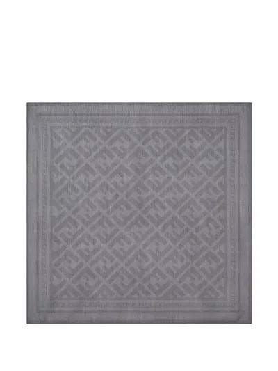 Fendi Ff 패턴 스카프 In Gray