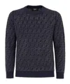 Fendi Ff Inlaid Sweater In Black