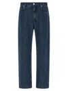 Fendi Ff Inner Jeans In Blue