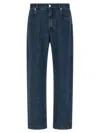 Fendi Ff Inner Jeans In Blue
