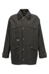 Fendi Waxed Ff Jacquard Parka - Men's - Cotton/polyester/polyurethane Resin/lamb Skinpolyamidepolyester
