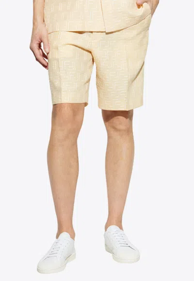 Fendi Ff Jacquard Bermuda Shorts