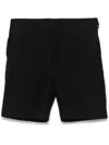 Fendi Ff-jacquard Bermudas Shorts In Black