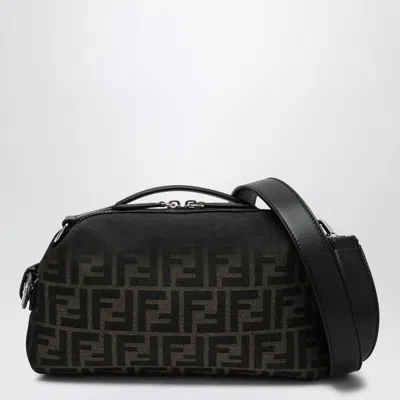 Fendi Ff Jacquard Brown Small Siesta Bag