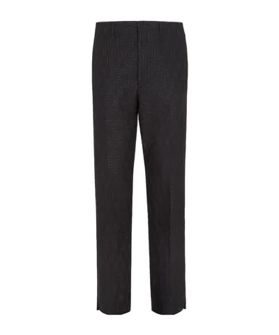 FENDI FENDI FF JACQUARD TAILORED TROUSERS