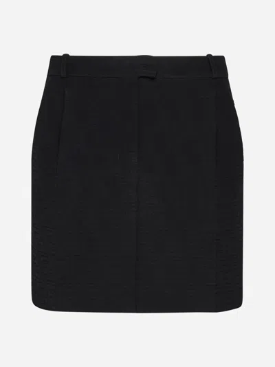 FENDI FENDI FF JACQUARD COTTON MINISKIRT