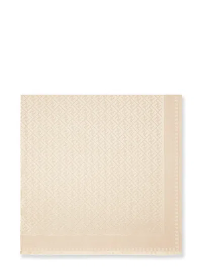Fendi Ff Jacquard Cotton Shawl