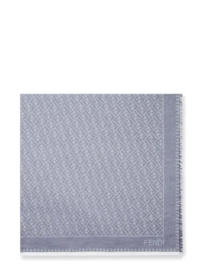 Fendi Ff Jacquard Cotton Shawl
