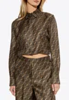 Fendi Ff Jacquard Cropped Shirt