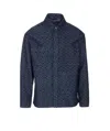 Fendi Giubbino In Denim Ricamato Uomo