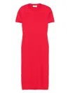 Fendi Ff Cotton And Viscose Fitted Midi Dress
