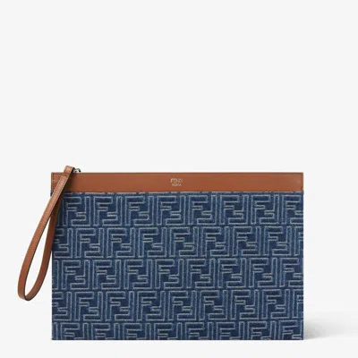 Fendi Ff Jacquard Effect Pouch
