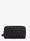 Fendi Men Embroidered Fabric Ff Beauty Case