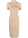 FENDI FENDI FF JACQUARD FITTED DRESS CLOTHING