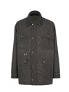 Fendi Waxed Ff Jacquard Parka - Men's - Cotton/polyester/polyurethane Resin/lamb Skinpolyamidepolyester