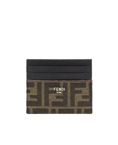 FENDI FENDI FF JACQUARD CARD HOLDER