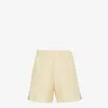 Fendi Jacquard Linen And Cotton Bermuda Shorts With All-over Ff Motif In Neutral