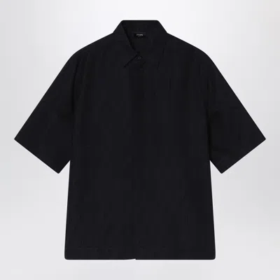 Fendi Ff Jacquard Linen Shirt In Animal Print