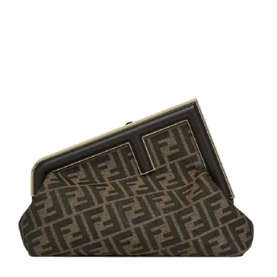 Fendi Ff Jacquard Midi Bag