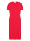 Fendi Ff Cotton And Viscose Fitted Midi Dress