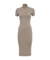 Fendi Dove Grey Ff Viscose Dress In Nude