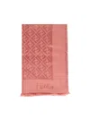 Fendi Ff Jacquard Shawl In Pink