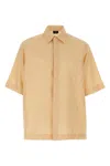 Fendi Ff Jacquard Shirt In Brown