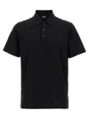 Fendi Ff Piquet Jacquard Polo Shirt In Black