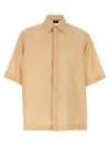 Fendi Ff Jacquard Shirt In Orange